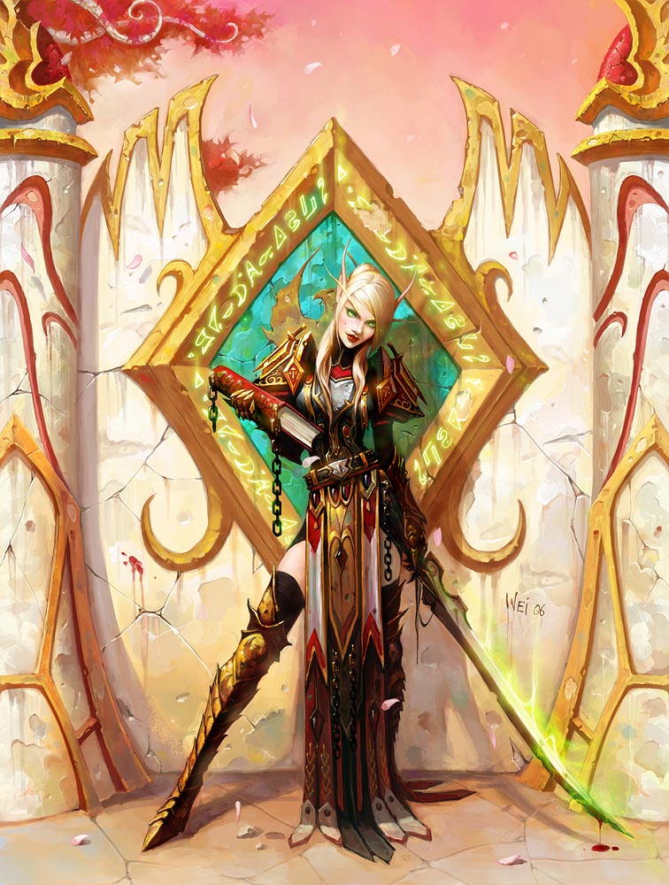 world of warcraft art blood elf. This is a Blood Elf Female