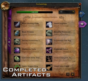 Completed Artifacts